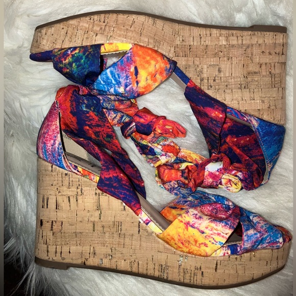 Impo Orabelle Women's Ankle Wrap Platform Wedge Memory Foam Sandals - Picture 15 of 15